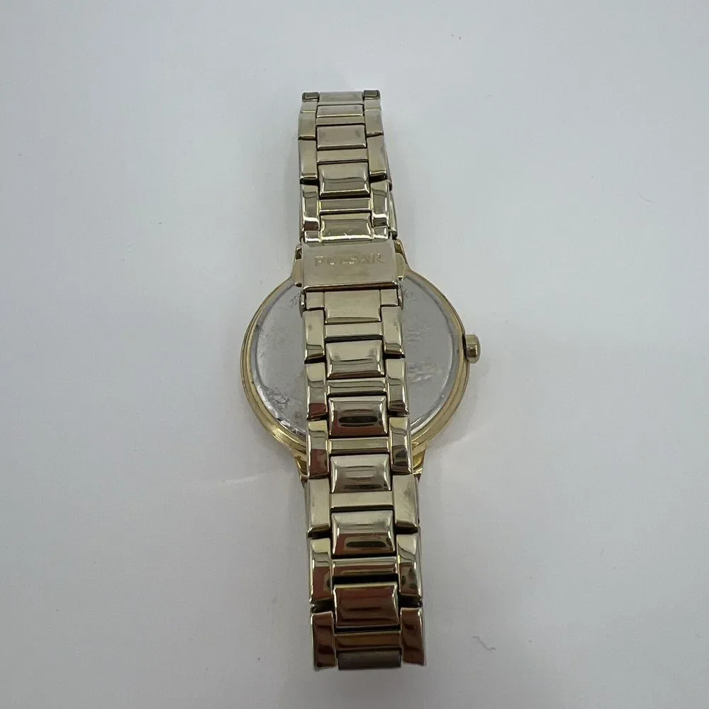 Pulsar Women's Gold Stainless Steel Silver‎ Dial Watch PJ2014